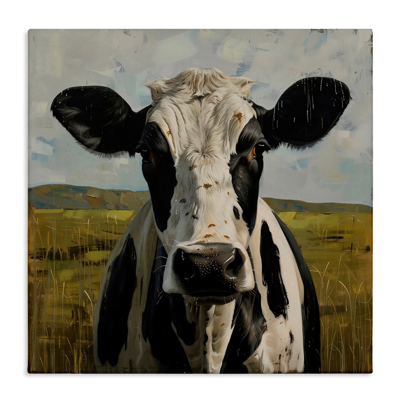 Stupell Industries Spotted Cow in Pasture Canvas, design by LSR Creative Studio